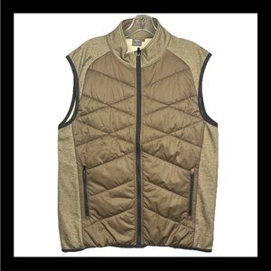 Ping Aaran Vest Men’s Large Sensorwarm Quilted Puffer Brown Full Zip Insulated